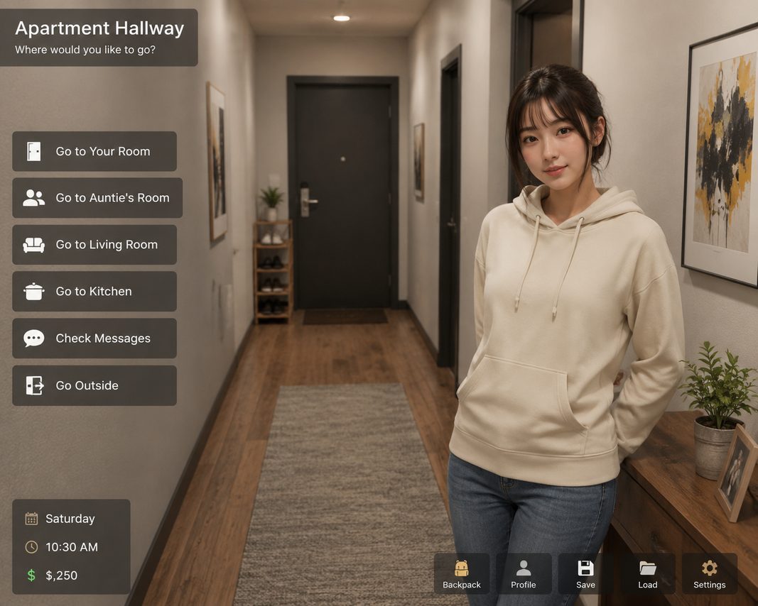 我的可爱表姐 角色互动 预览图 6